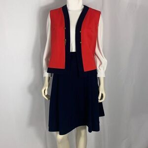 Vintage Mod Women’s Three Piece Uniform School Girl Retro 60’s 70’s Size 14